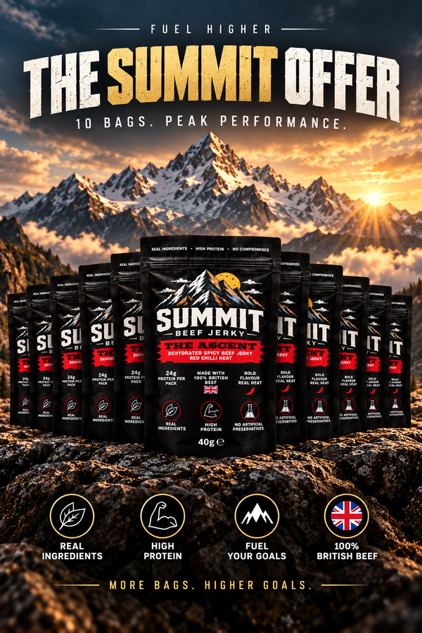 The Ascent – Red Chilli Heat Beef Jerky (40g)